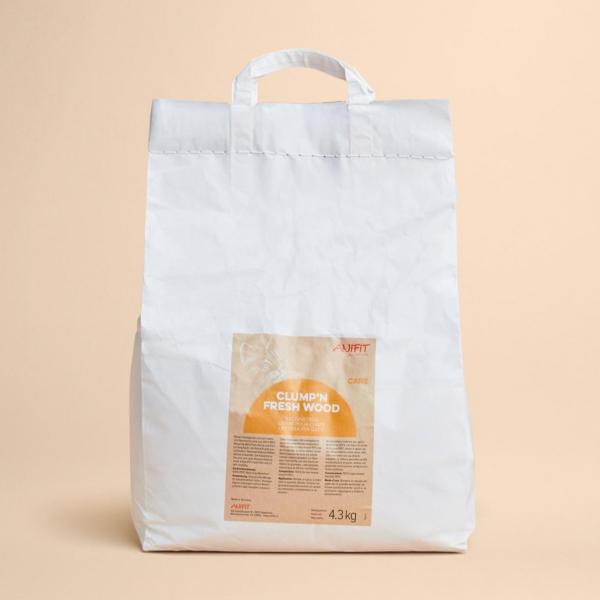 Natürliche Katzenstreu auf Holzbasis